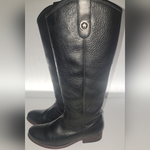 FRYE Boots ~Melissa Double Sole Tall Equestrian Leather Western Riding Boot - Picture 2 of 6